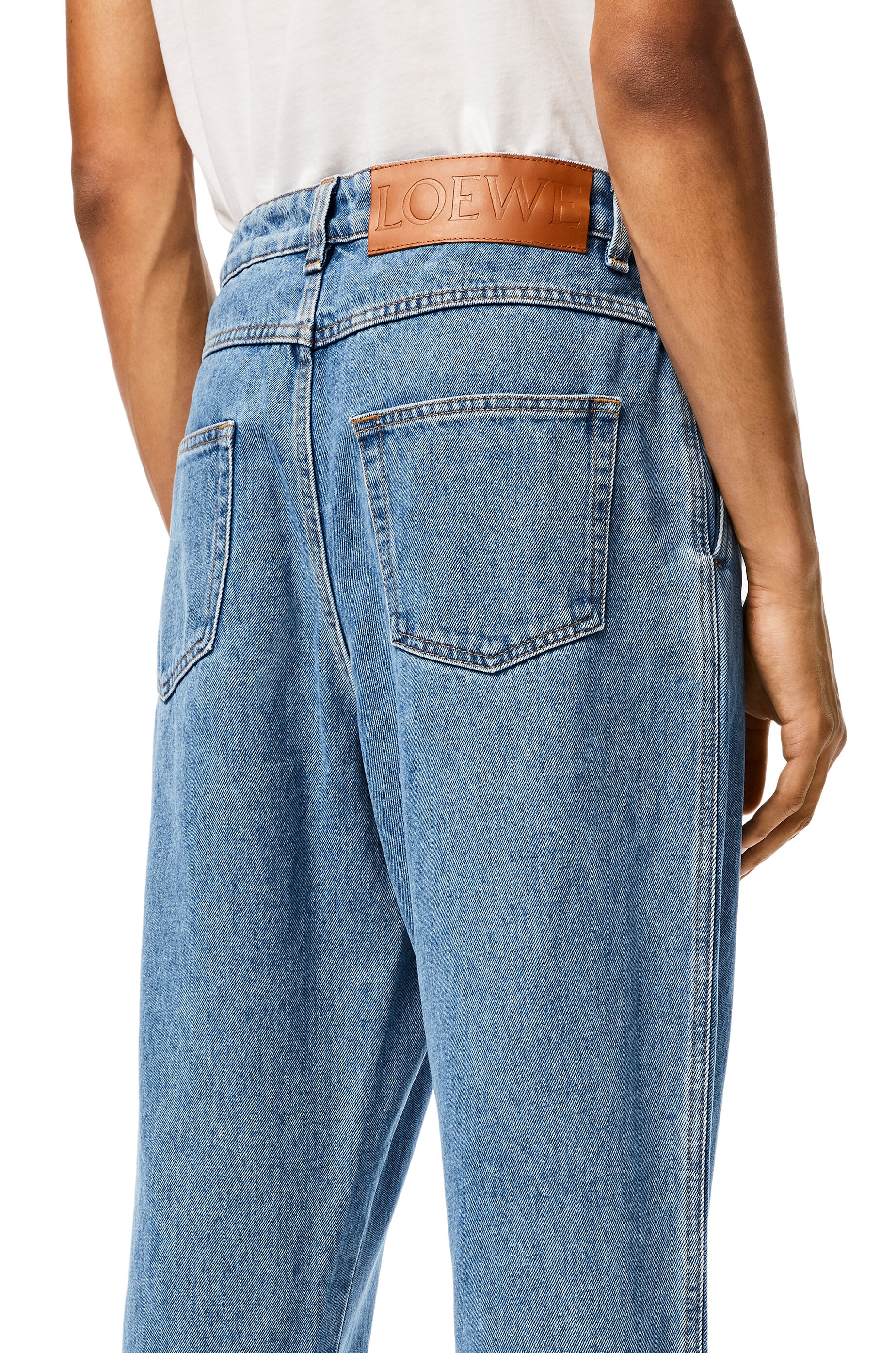 Fisherman stonewash jeans in cotton - 5