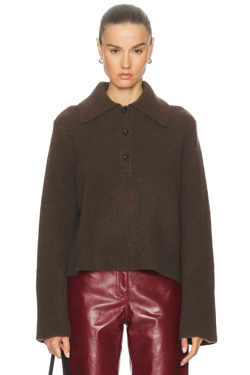 Cashmere Stevie Polo Sweater - 1