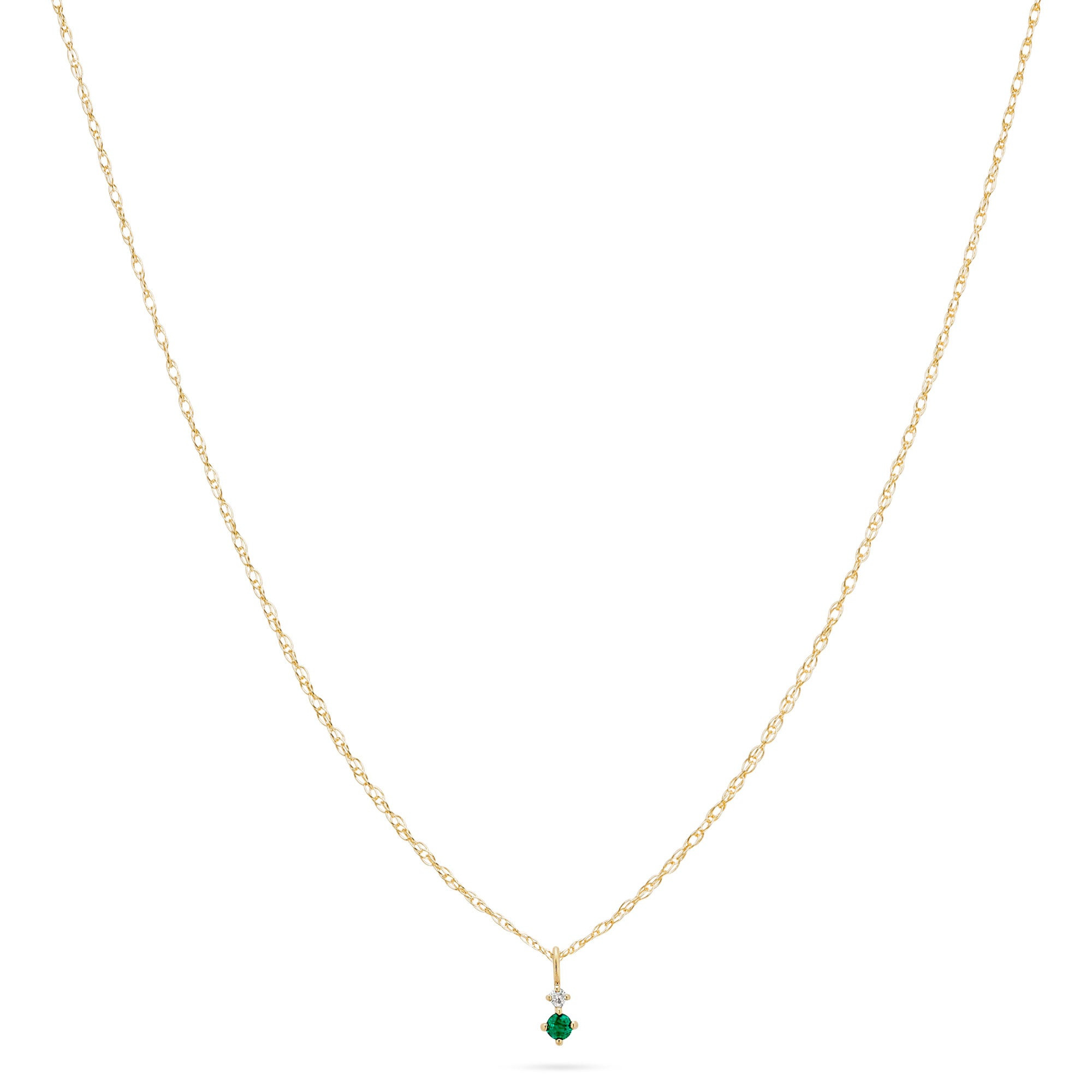 Tiny Green Goddess Necklace - 3