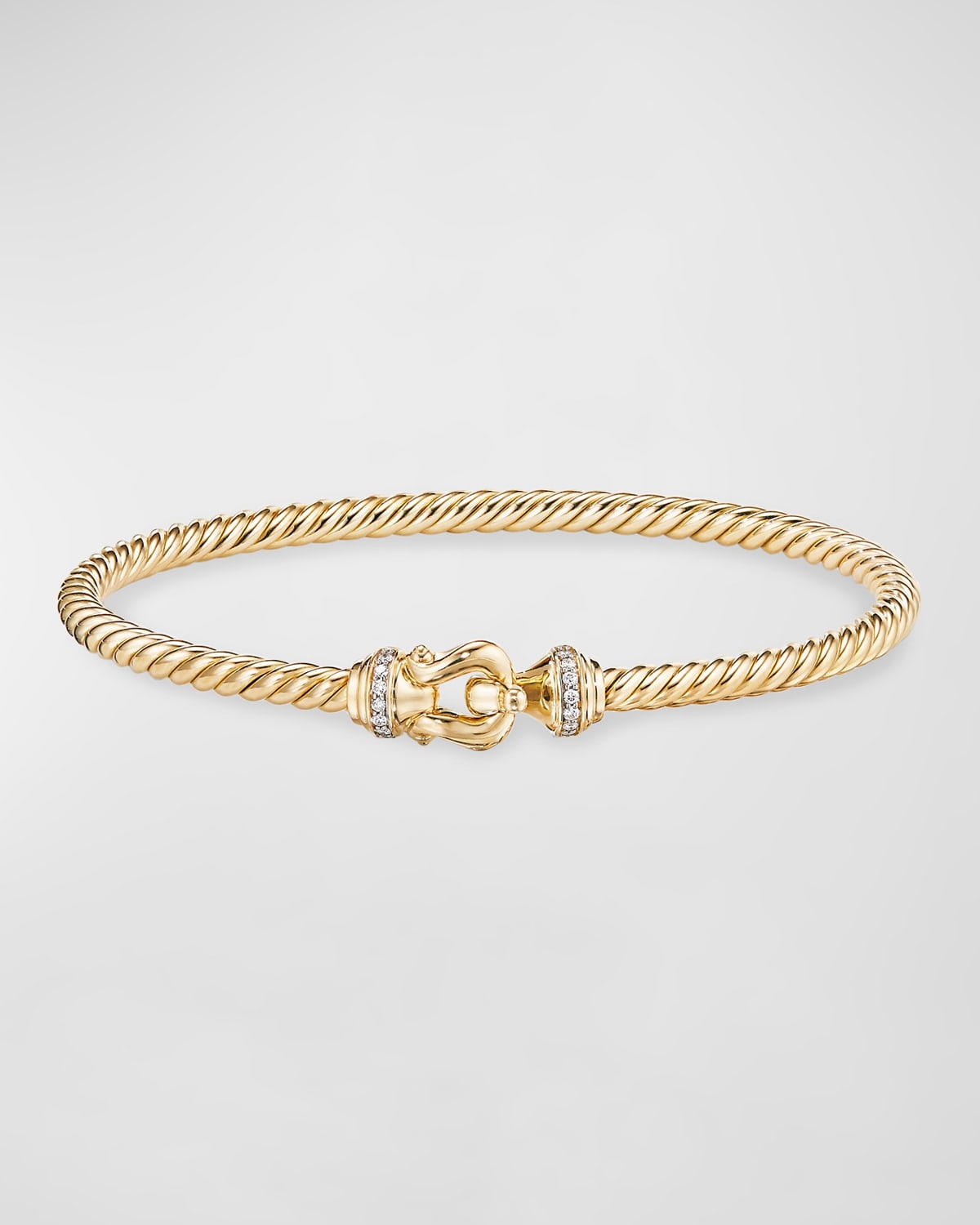 3.5mm Cable Buckle Bracelet in 18K Gold - 2