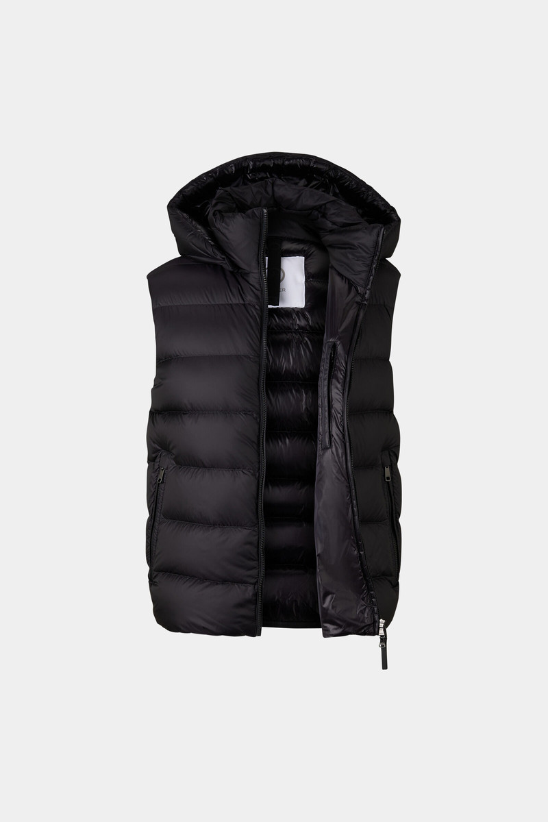 Holger down vest in Black 8
