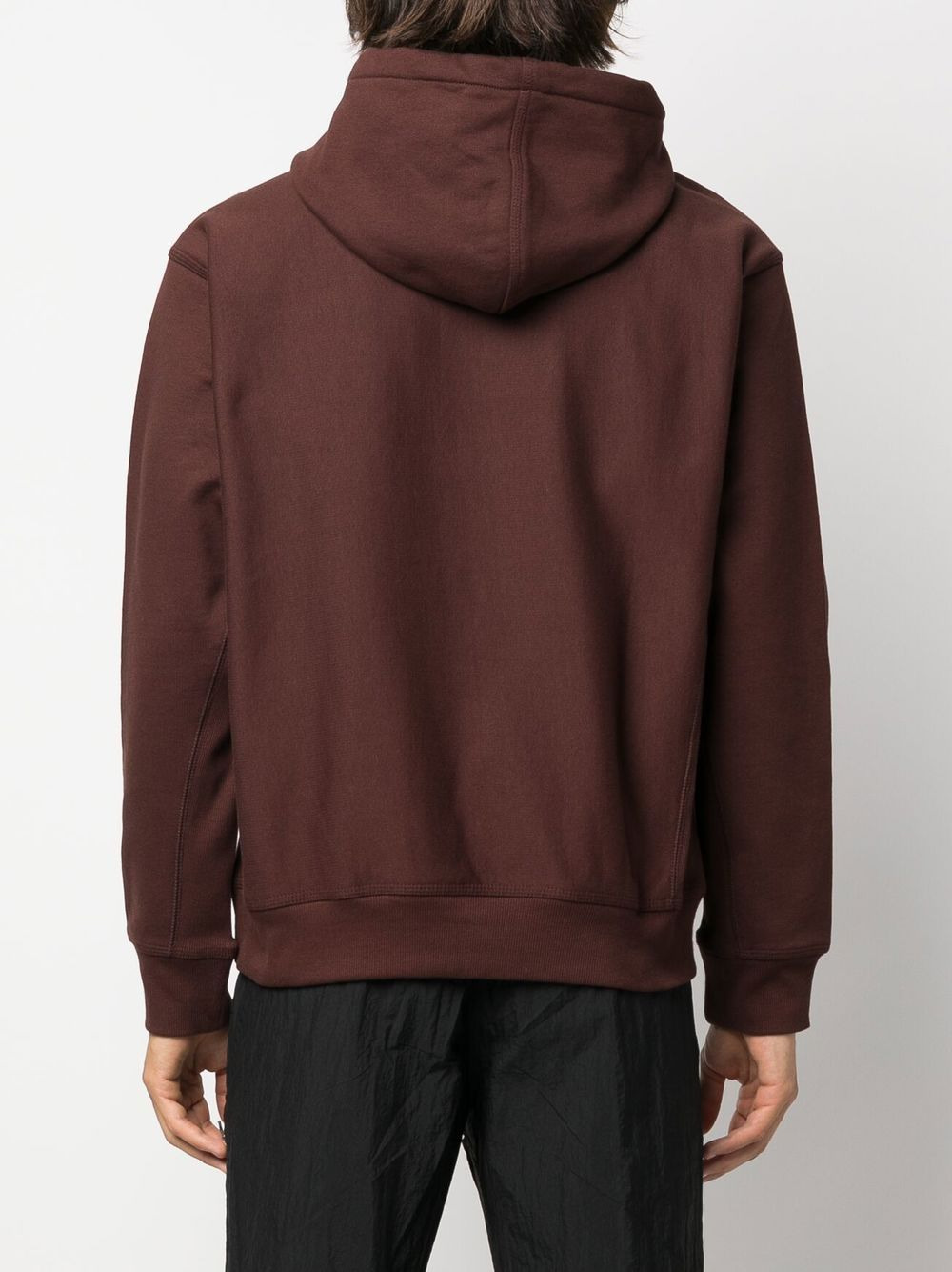 embroidered logo hoodie - 4