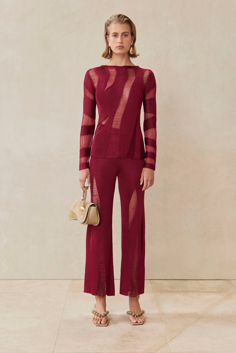 Cult Gaia JOLINE KNIT TOP outlook