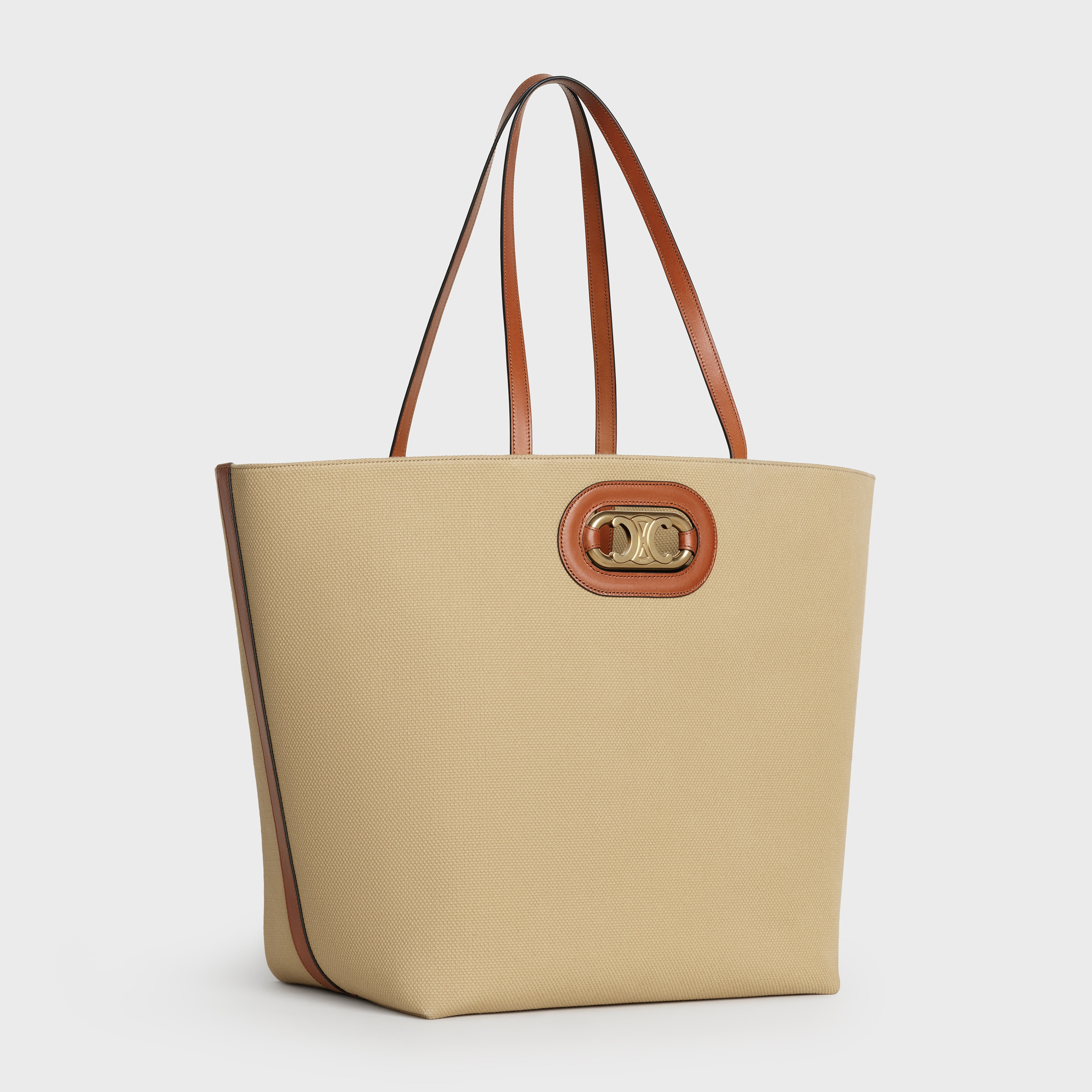 CABAS MAILLON TRIOMPHE  IN  TEXTILE AND CALFSKIN - 2