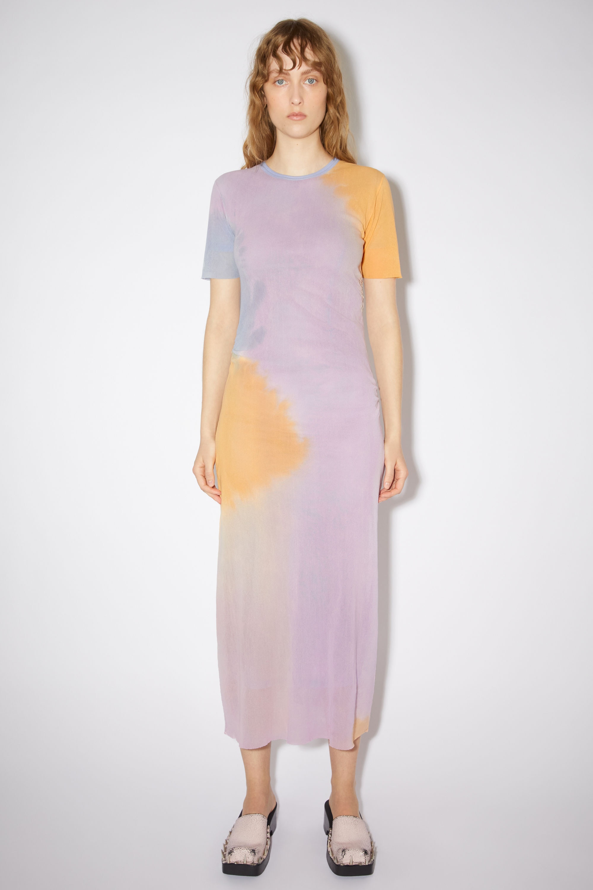 Tulle t-shirt dress - Light purple/light yellow - 2