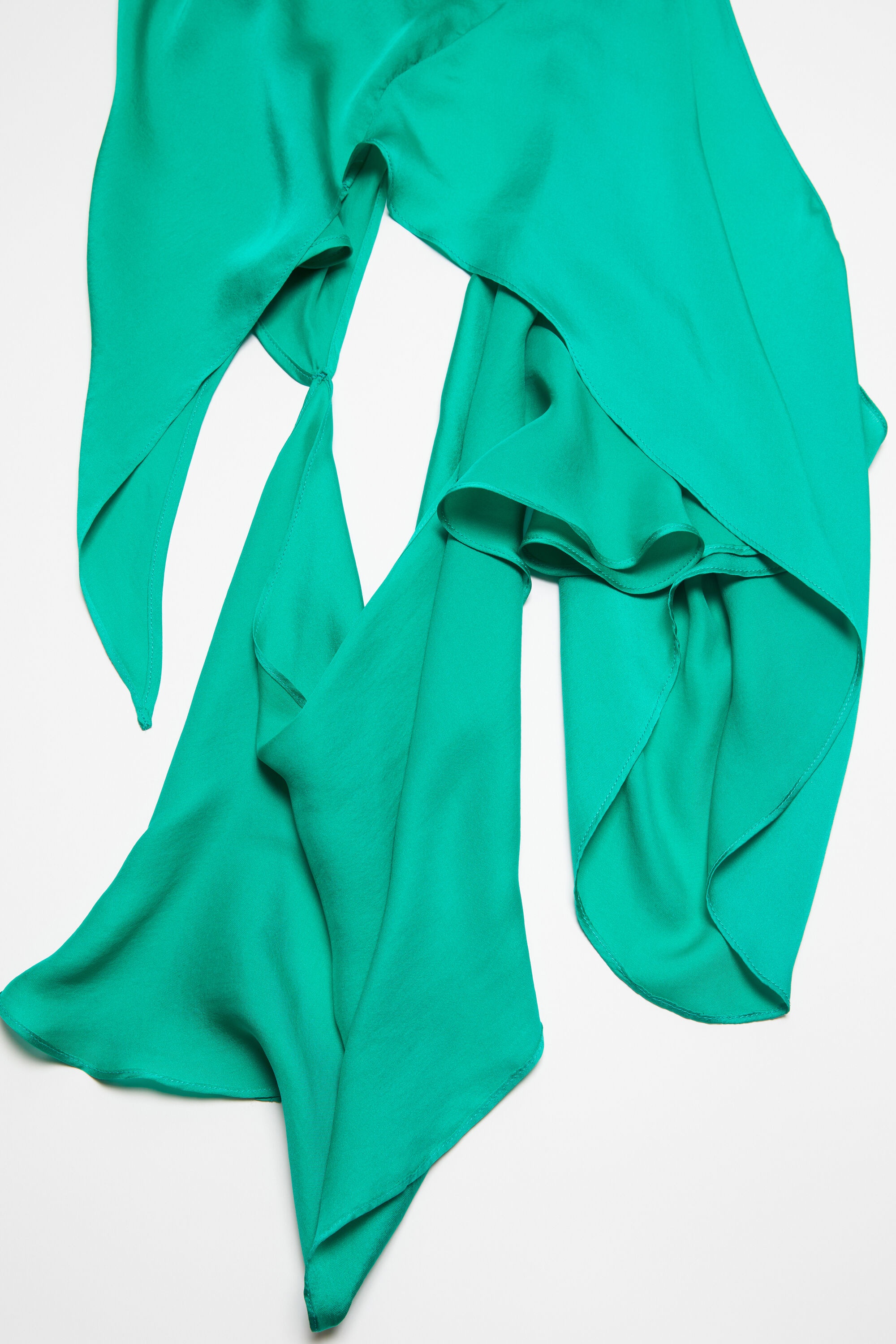 Silk cut-out dress - Jade green - 6