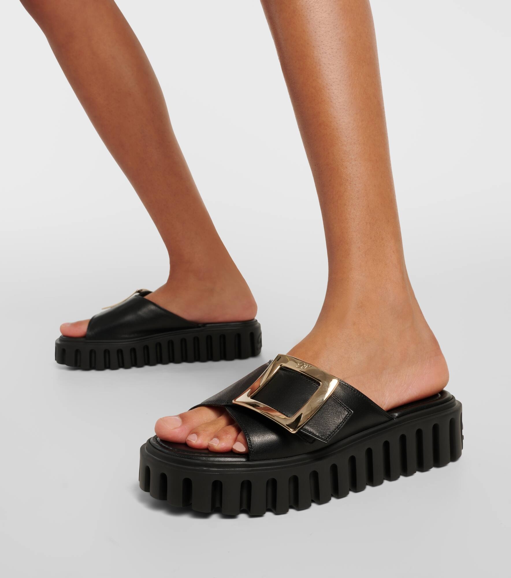 Viv' Go Thick leather mules - 4