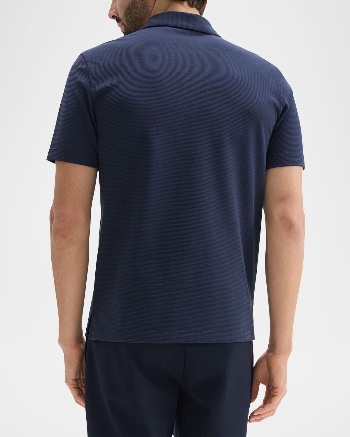 Men's Striped Cotton-Blend Polo Shirt - 3