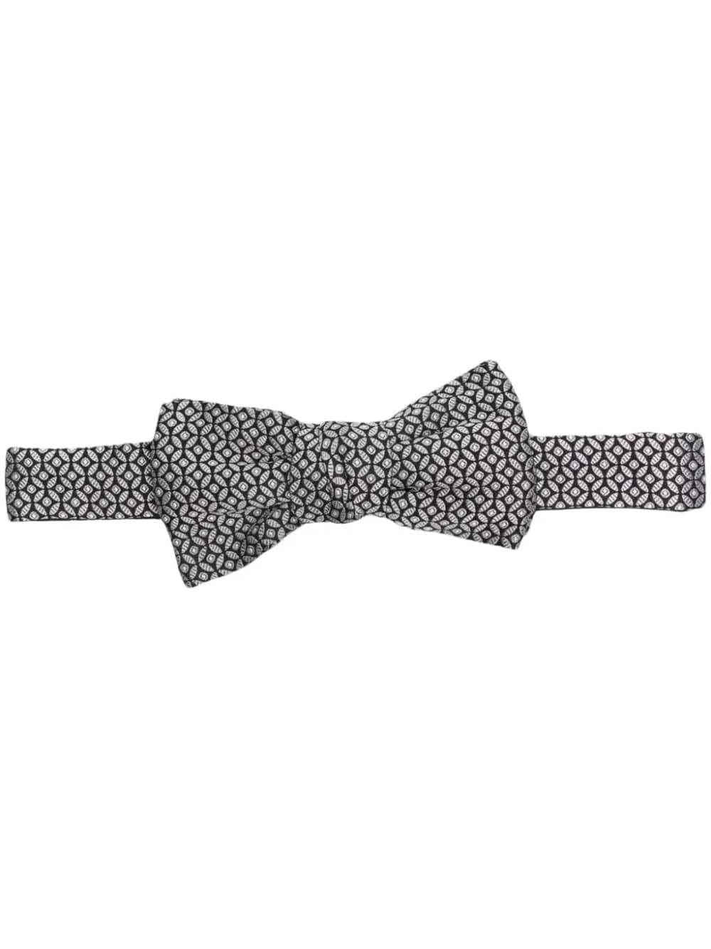 patterned-jacquard silk bow - 1