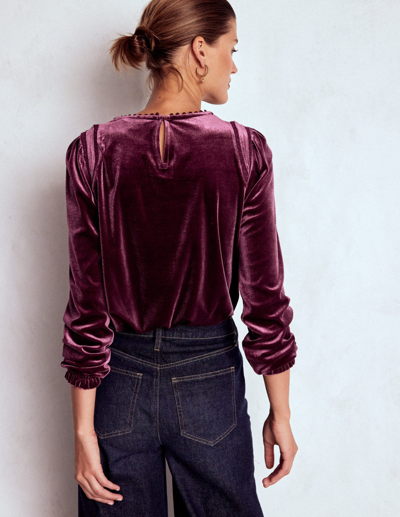 Mila Velvet Top-Deep Wisteria 4