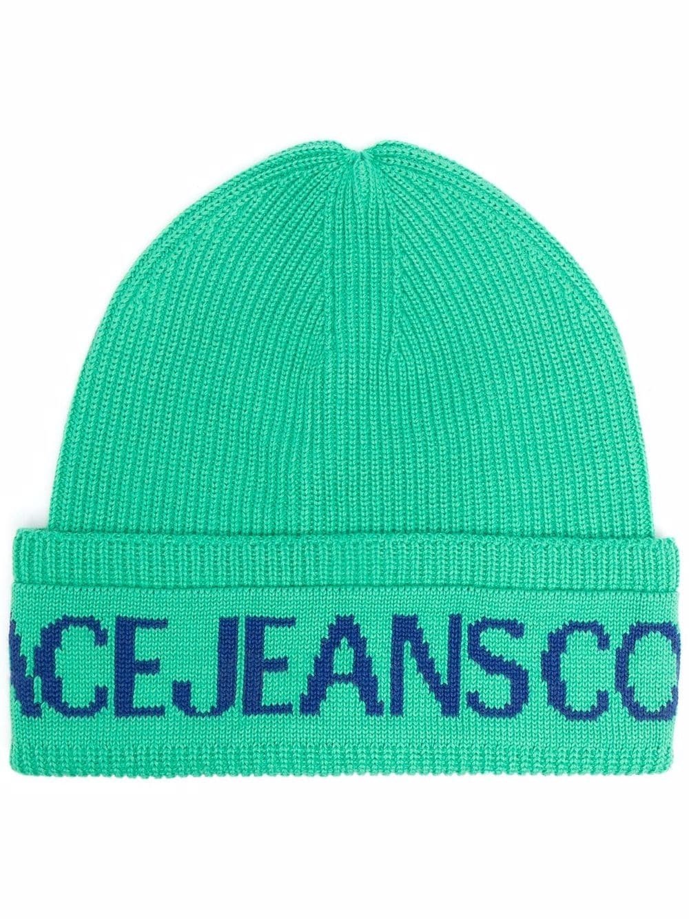 logo-knit beanie - 1