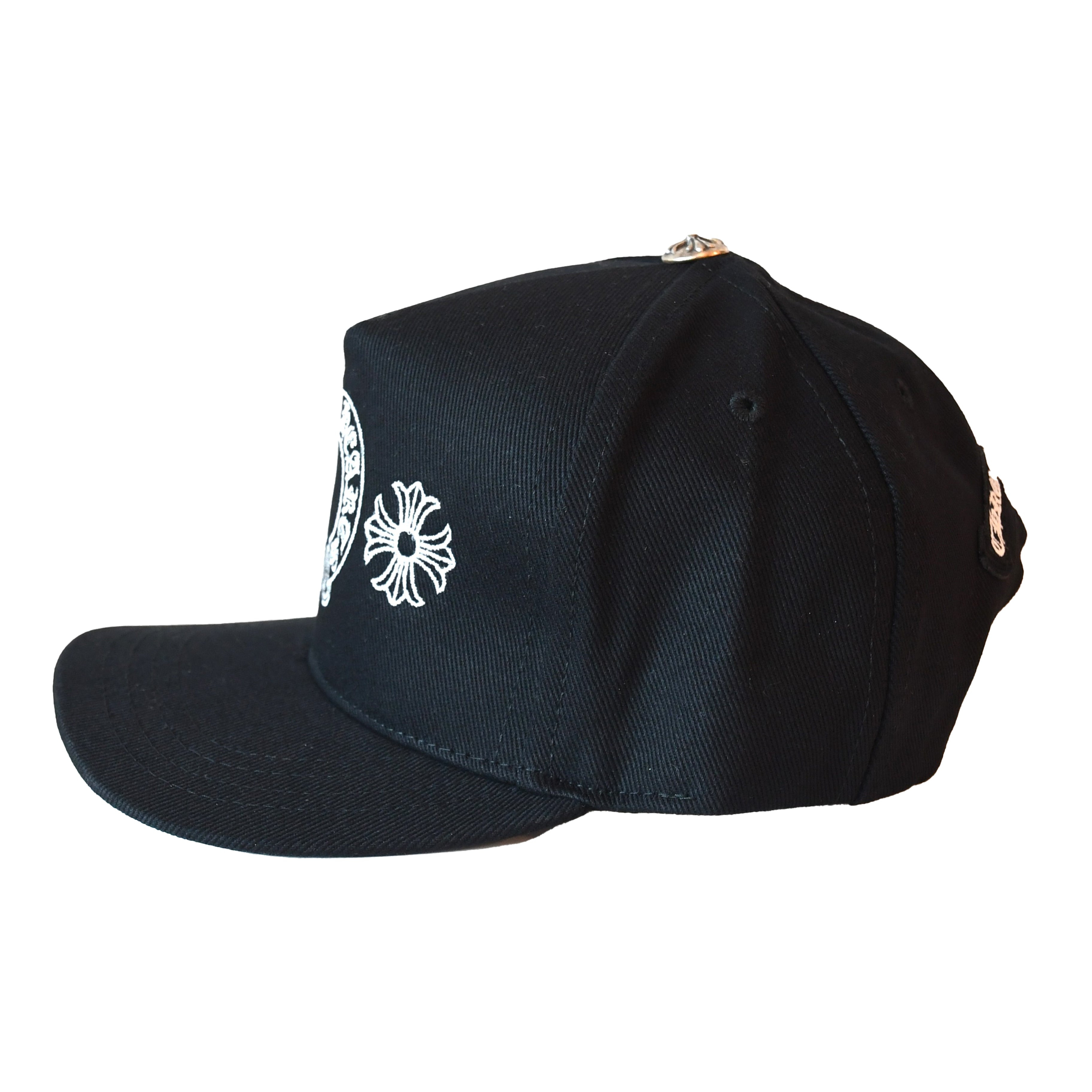 Chrome Hearts Embroidered Horseshoe Logo Hat Black - 2