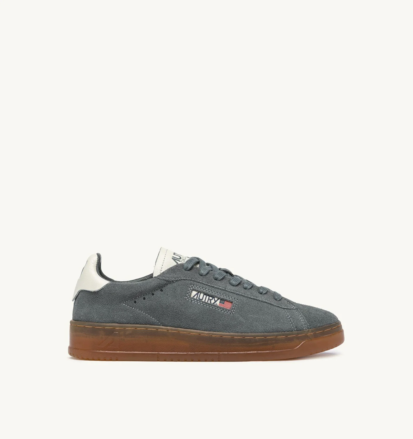 DALLAS LOW SNEAKERS IN SUEDE COLOR ASH AND MARSHMALLOW - 1