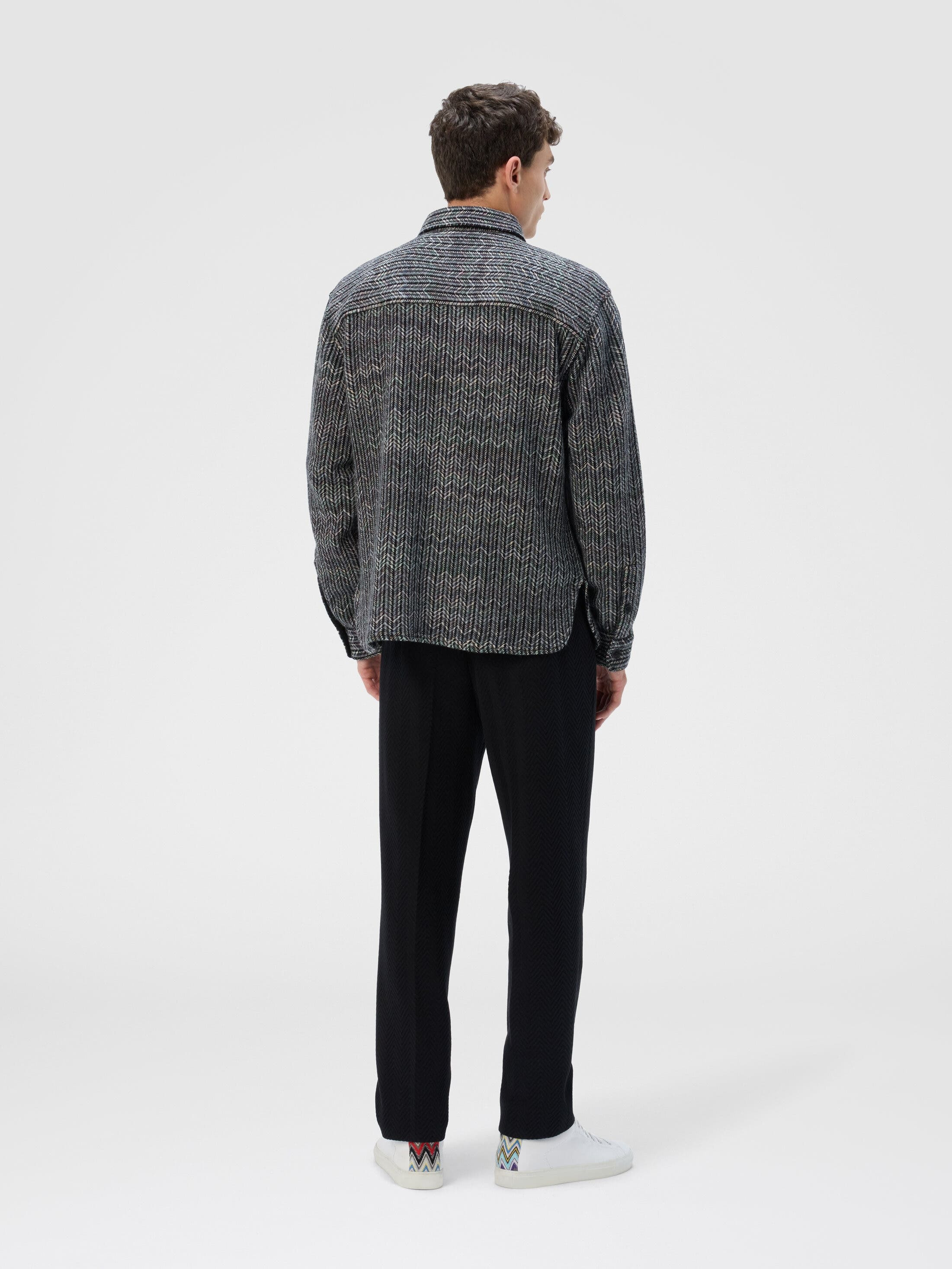 Missoni Overshirt In Wool-cotton Blend With Zigzag Pattern in Multicoloured at Nordstrom - 3