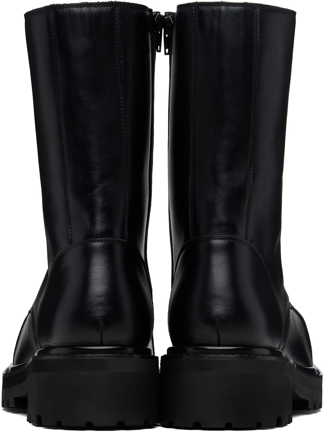 Black Stomp Compact Boots - 2