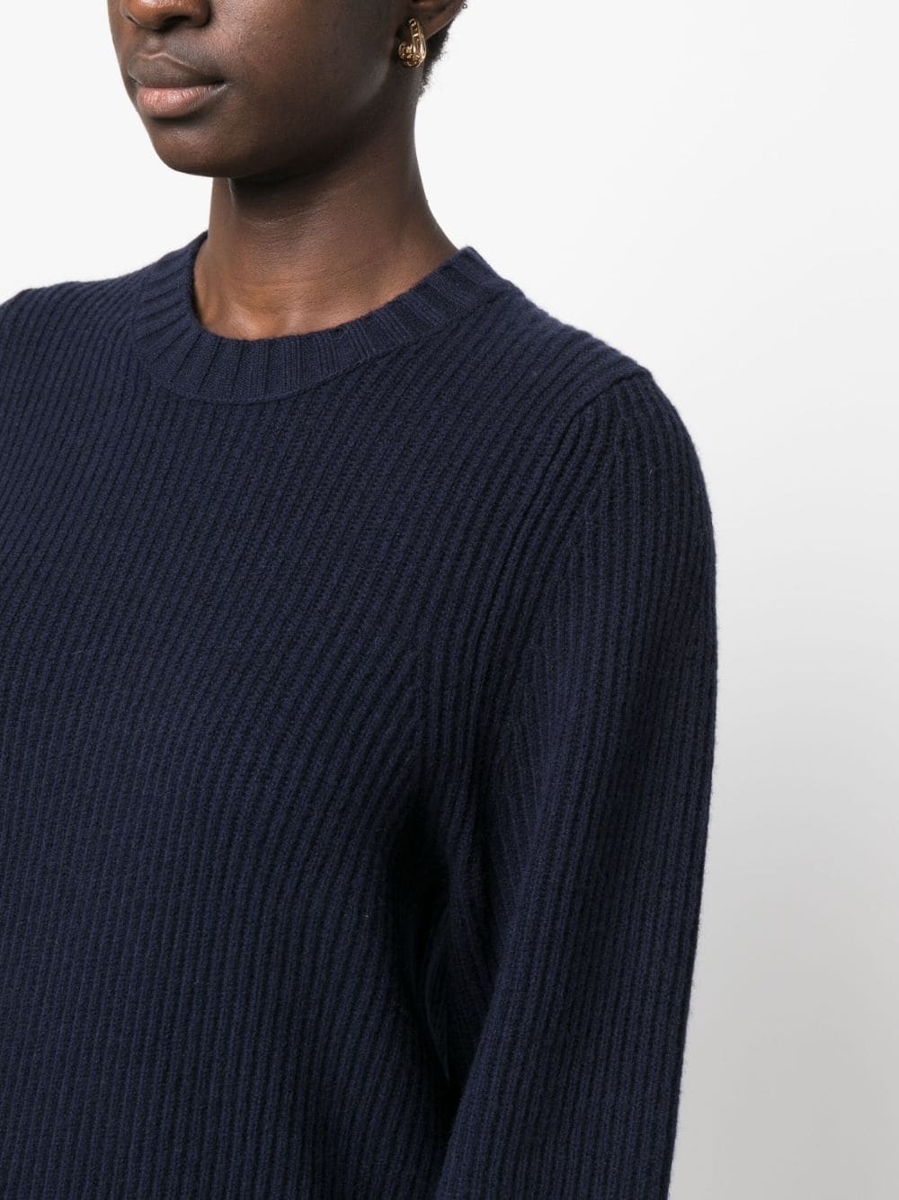 ribbed-knit sweatshirt - 5