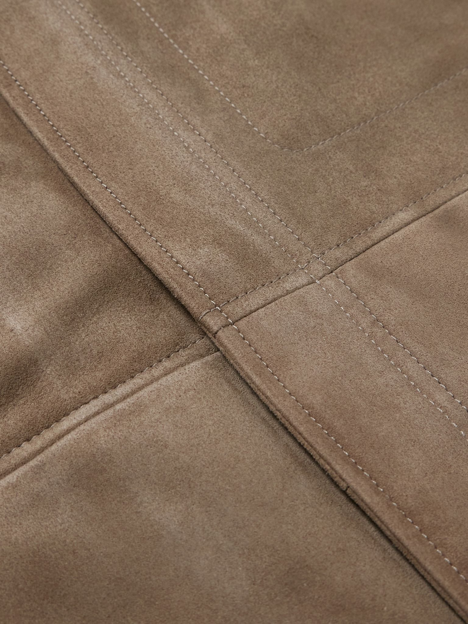 Kim Suede Overshirt Brown - 5