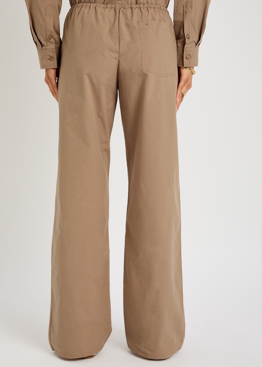Matteau Drawcord Cotton-poplin Trousers - 4