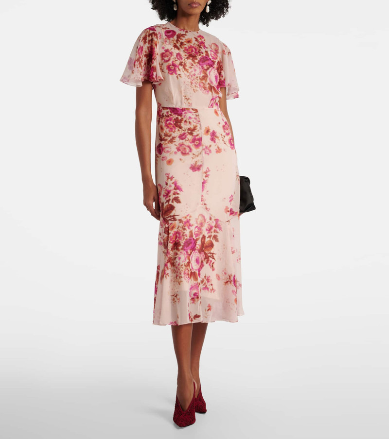 Erdem Floral silk midi dress outlook