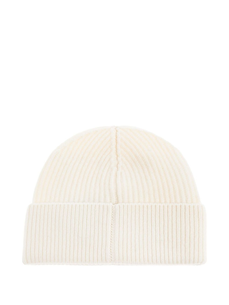 CASABLANCA ribbed wool beanie hat outlook