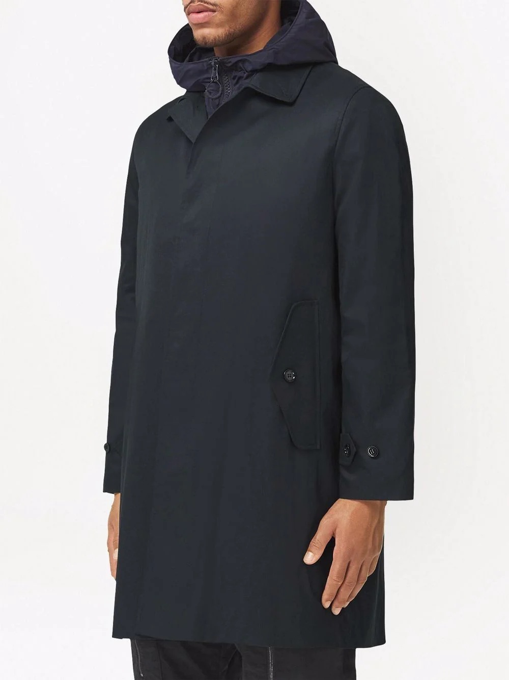 cotton gabardine car coat - 3