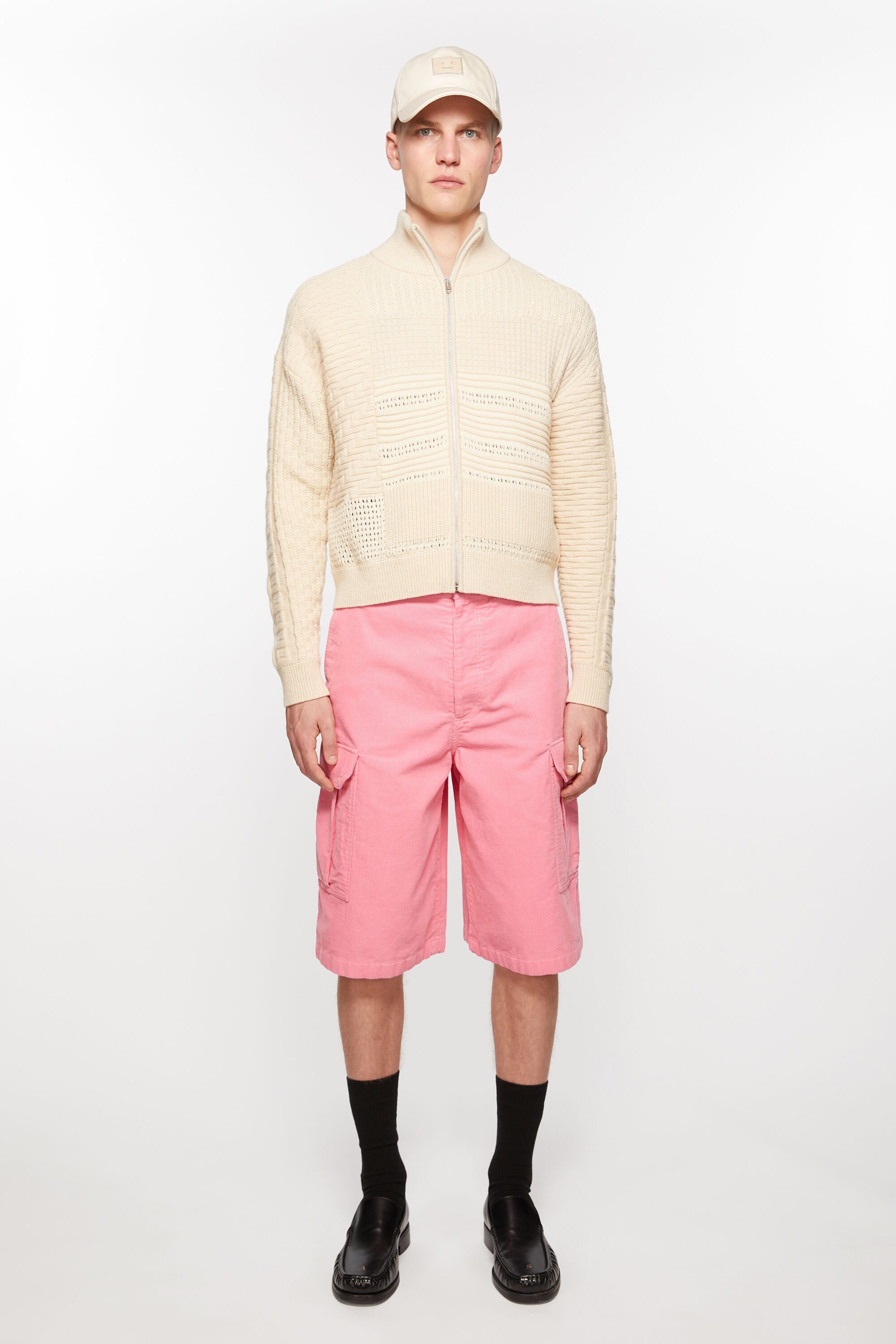Corduroy shorts - Tango pink - 2