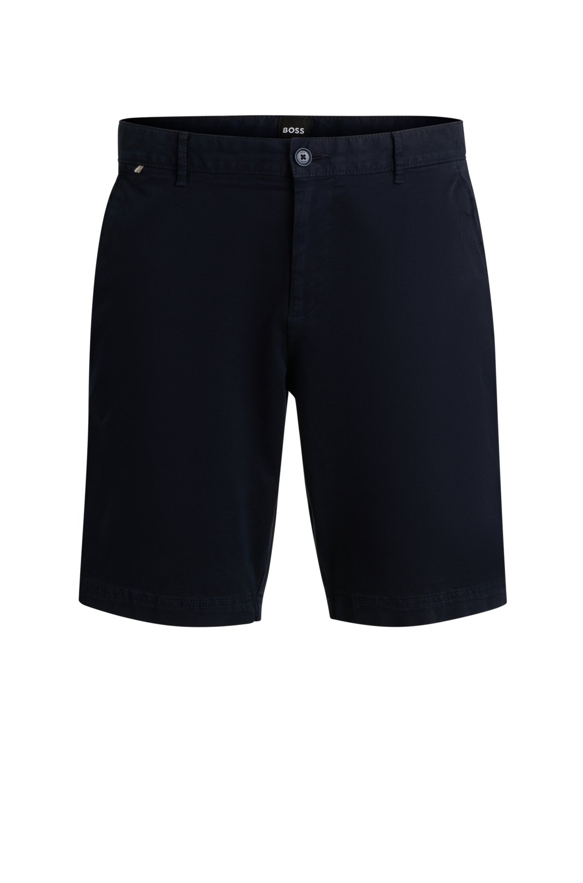 SLIM-FIT SHORTS IN STRETCH-COTTON TWILL - 1