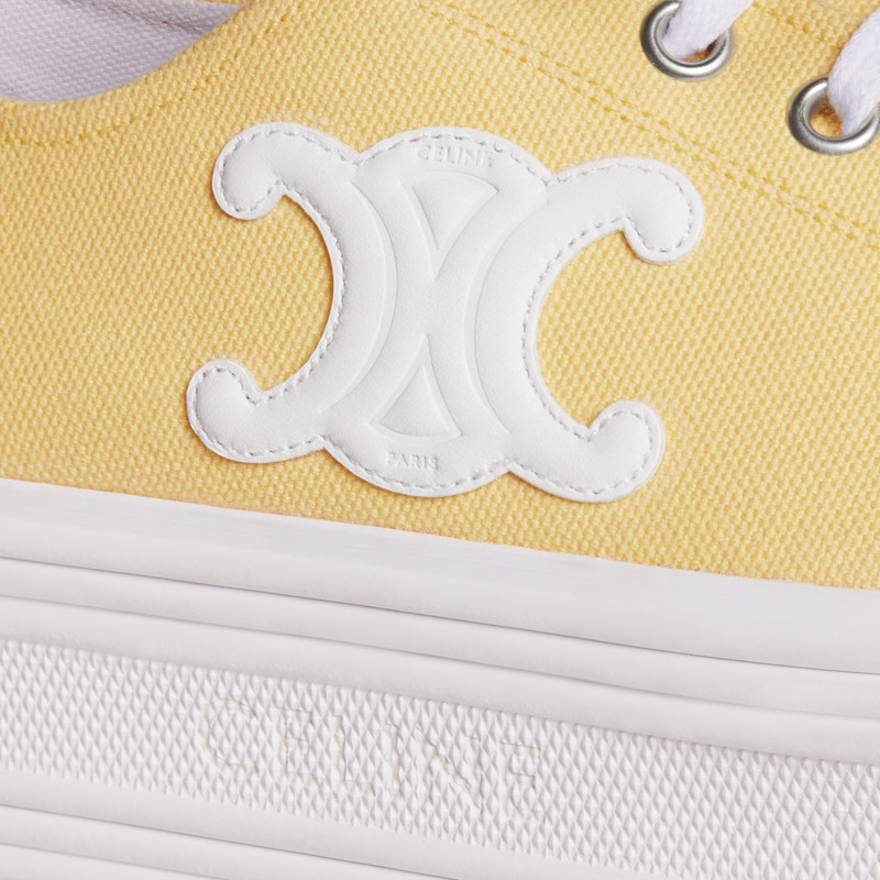 JANE LOW LACE-UP SNEAKER in CANVAS AND CALFSKIN 5