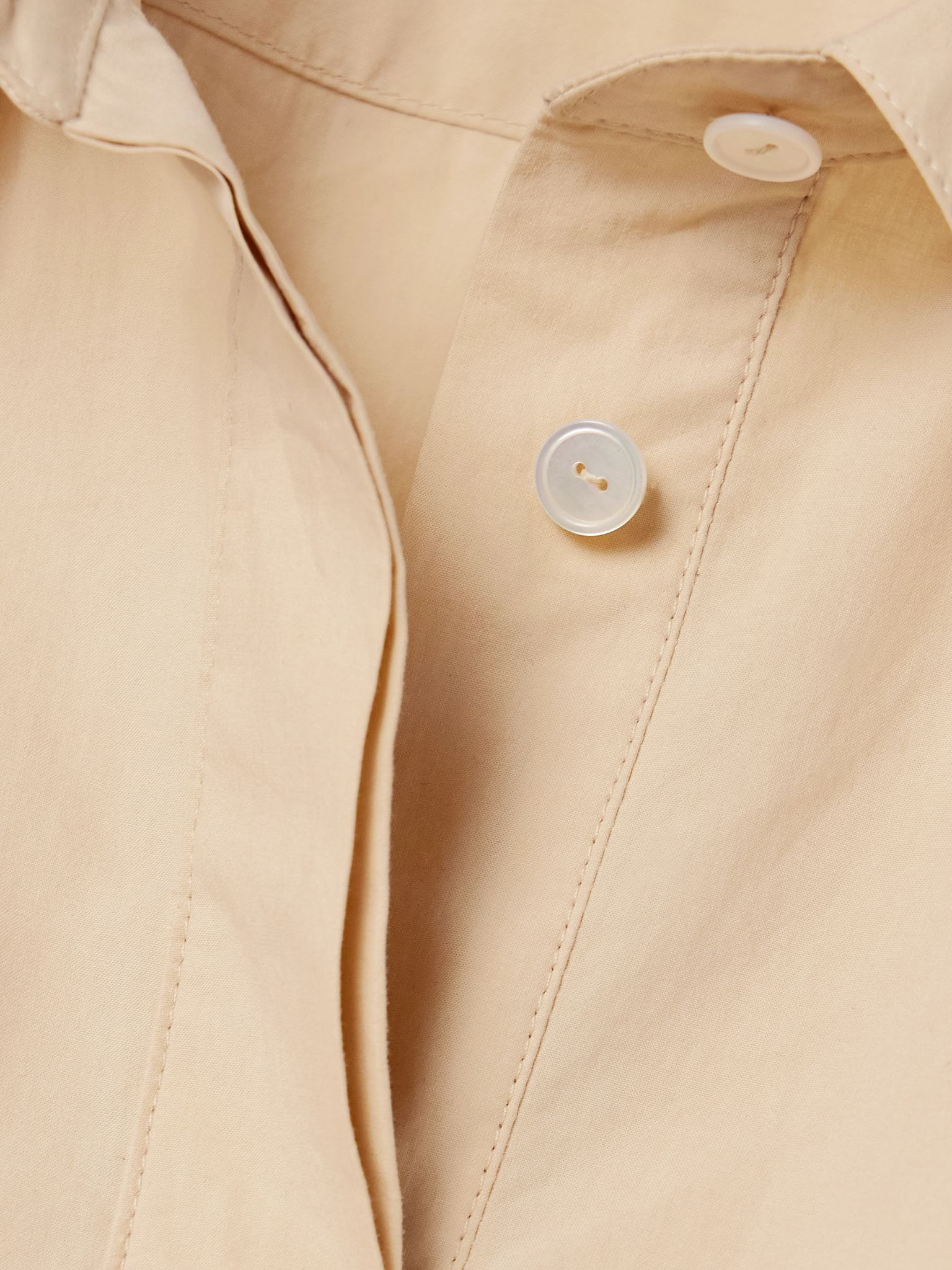 Margan oversized cotton shirt Sand - 5