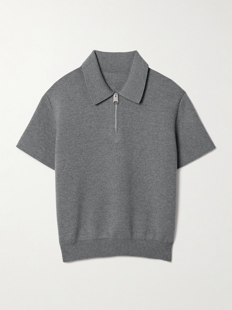 Gulliame Wool-blend Polo Top 1