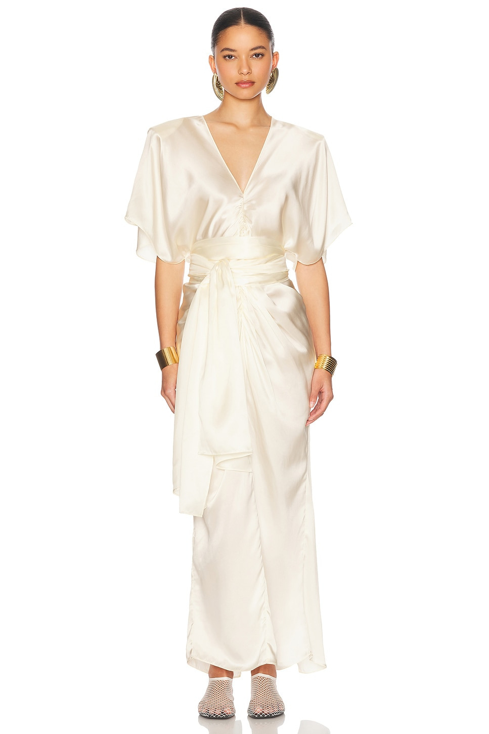 The Demeter Dress in Silk Lyocell - 2