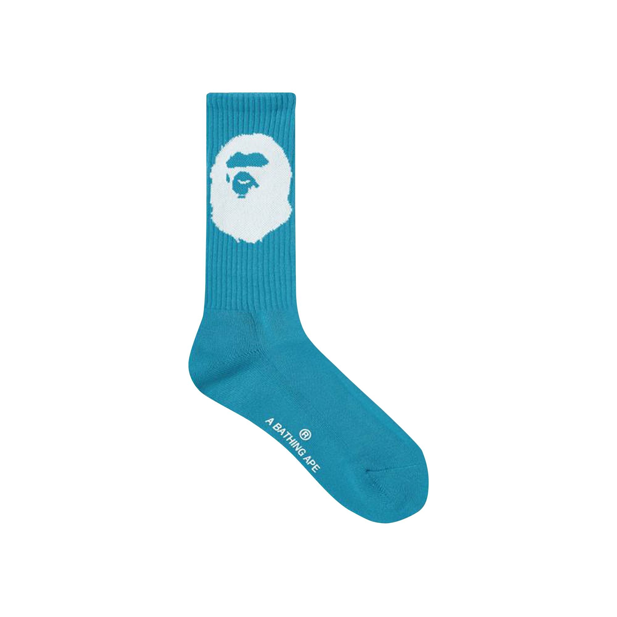 BAPE Big Ape Head Socks 'Blue' - 1