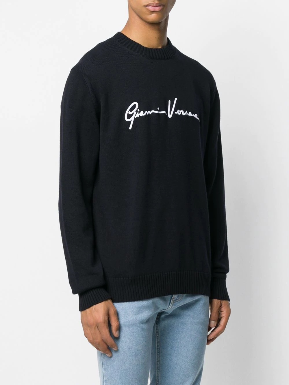 embroidered logo jumper - 3