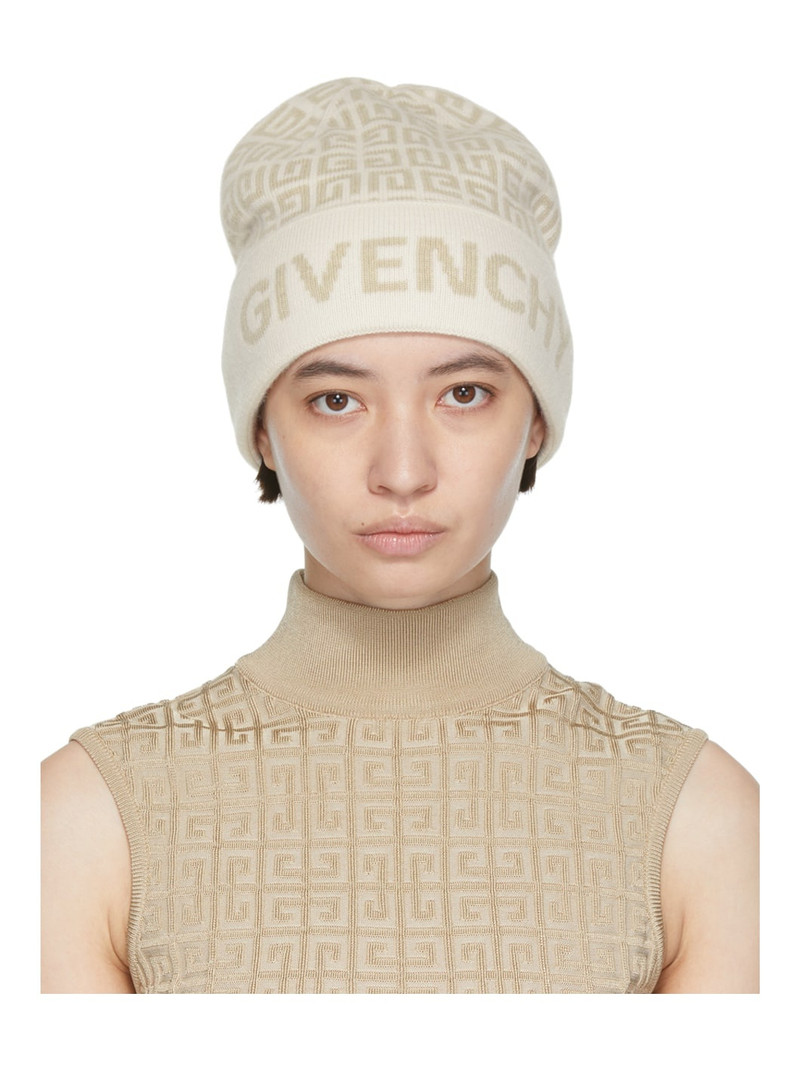 Beige 4G Beanie 1