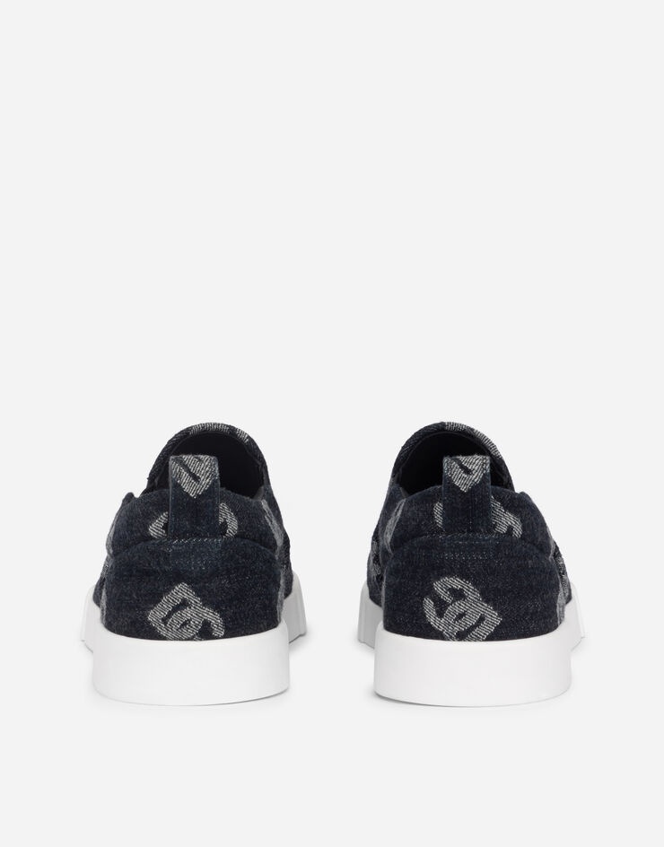 Portofino slip-on sneakers with denim logo - 3
