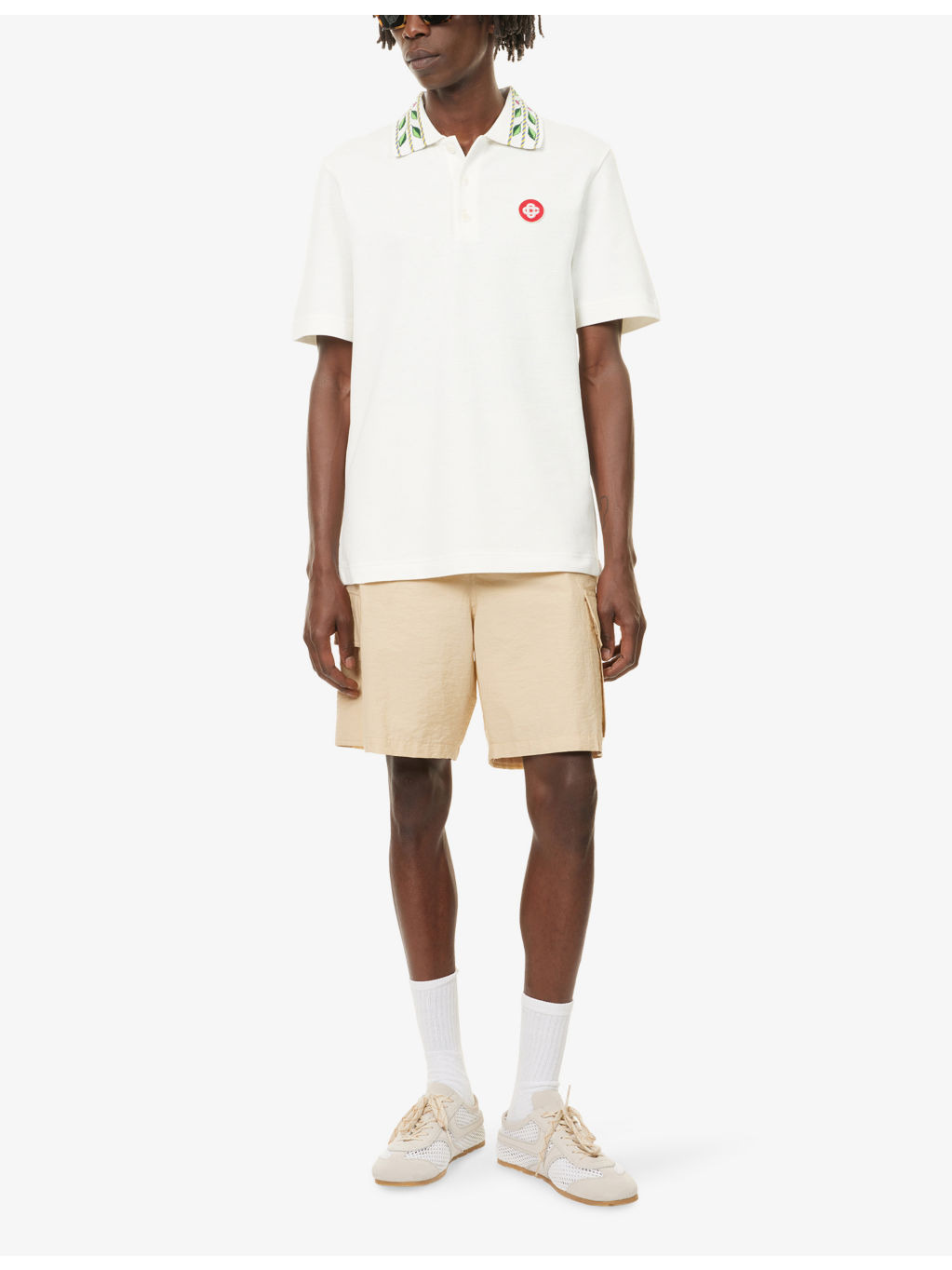 Laurel Logo-Patch Cotton-Pique Polo Shirt - 2
