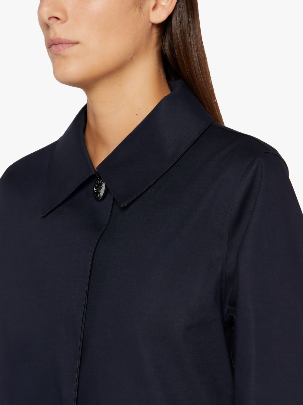 BANTON NAVY BONDED COTTON COAT | LR-1032 - 5