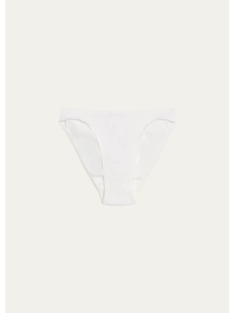 Seamless High-Cut Cotton Briefs - 1