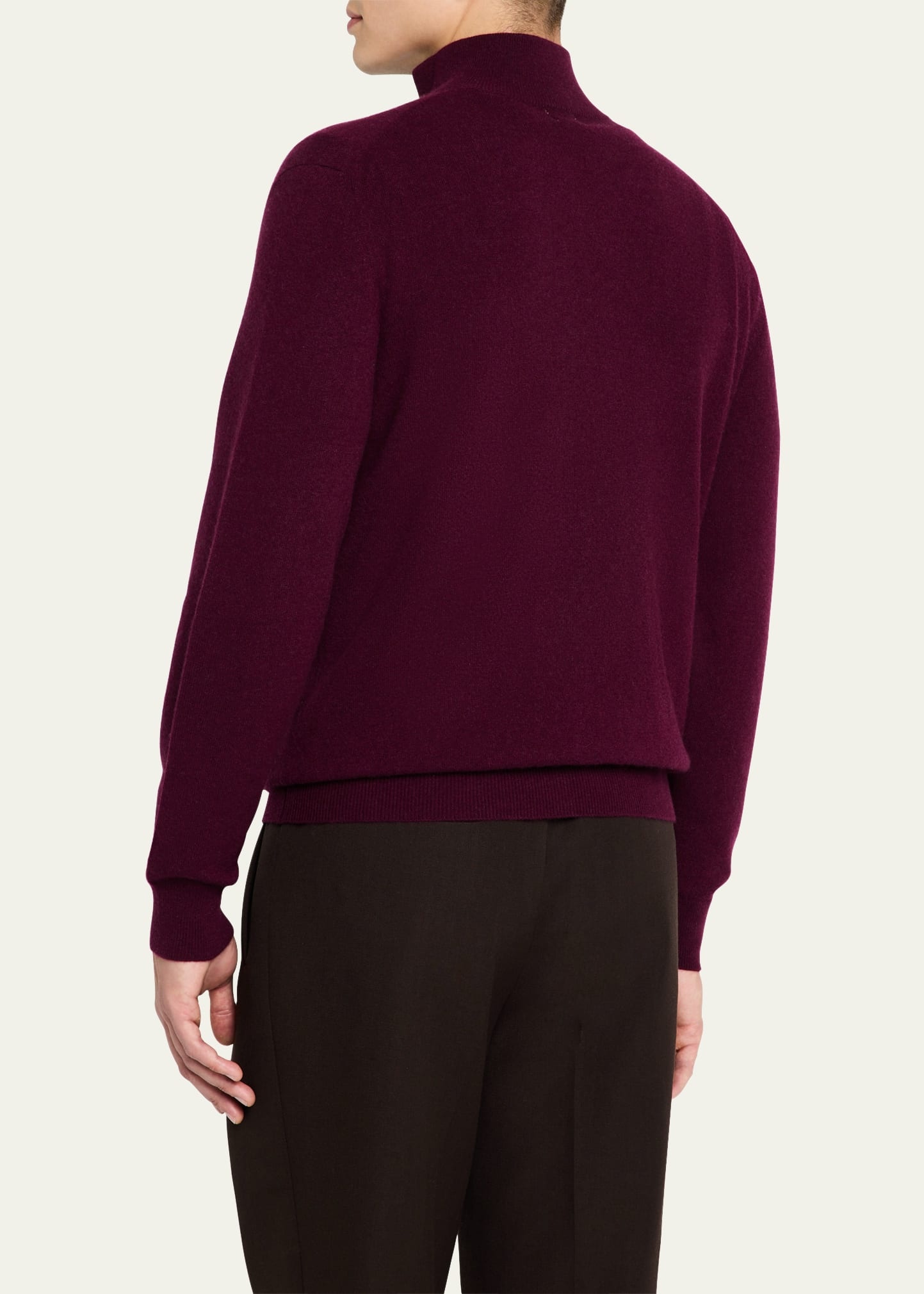 Men's Cashmere Half-Zip Sweater - 3