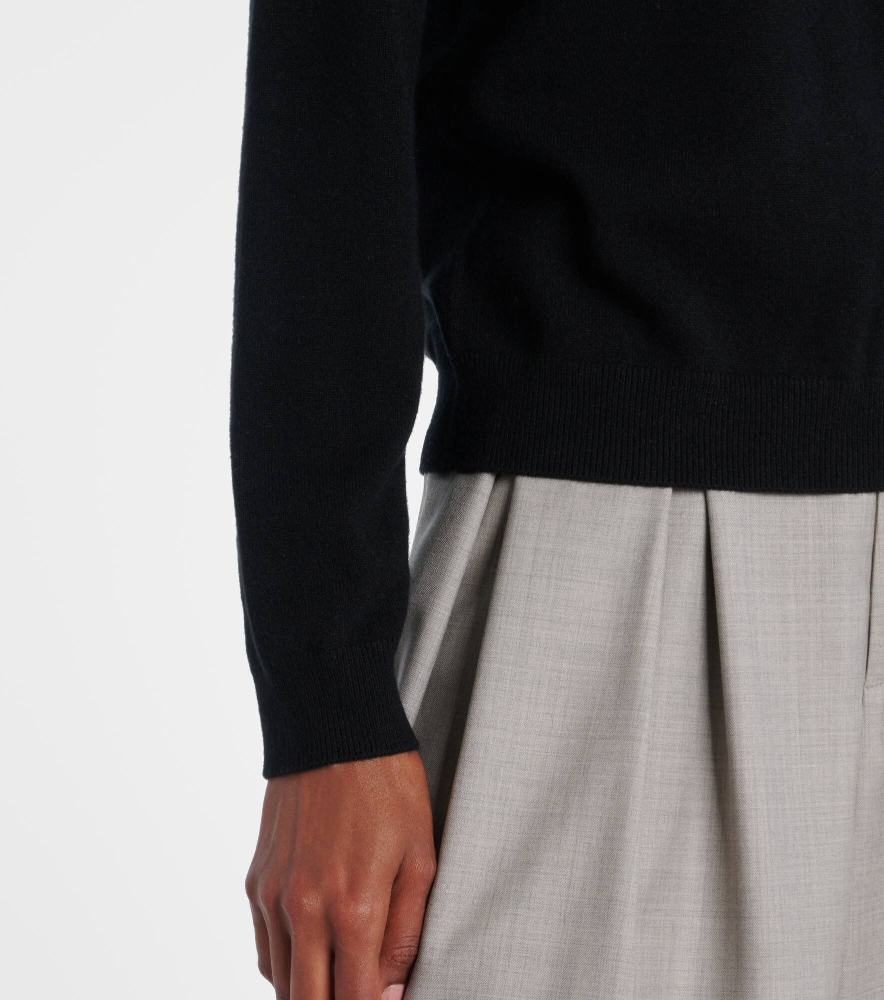 Classic cashmere polo sweater - 5