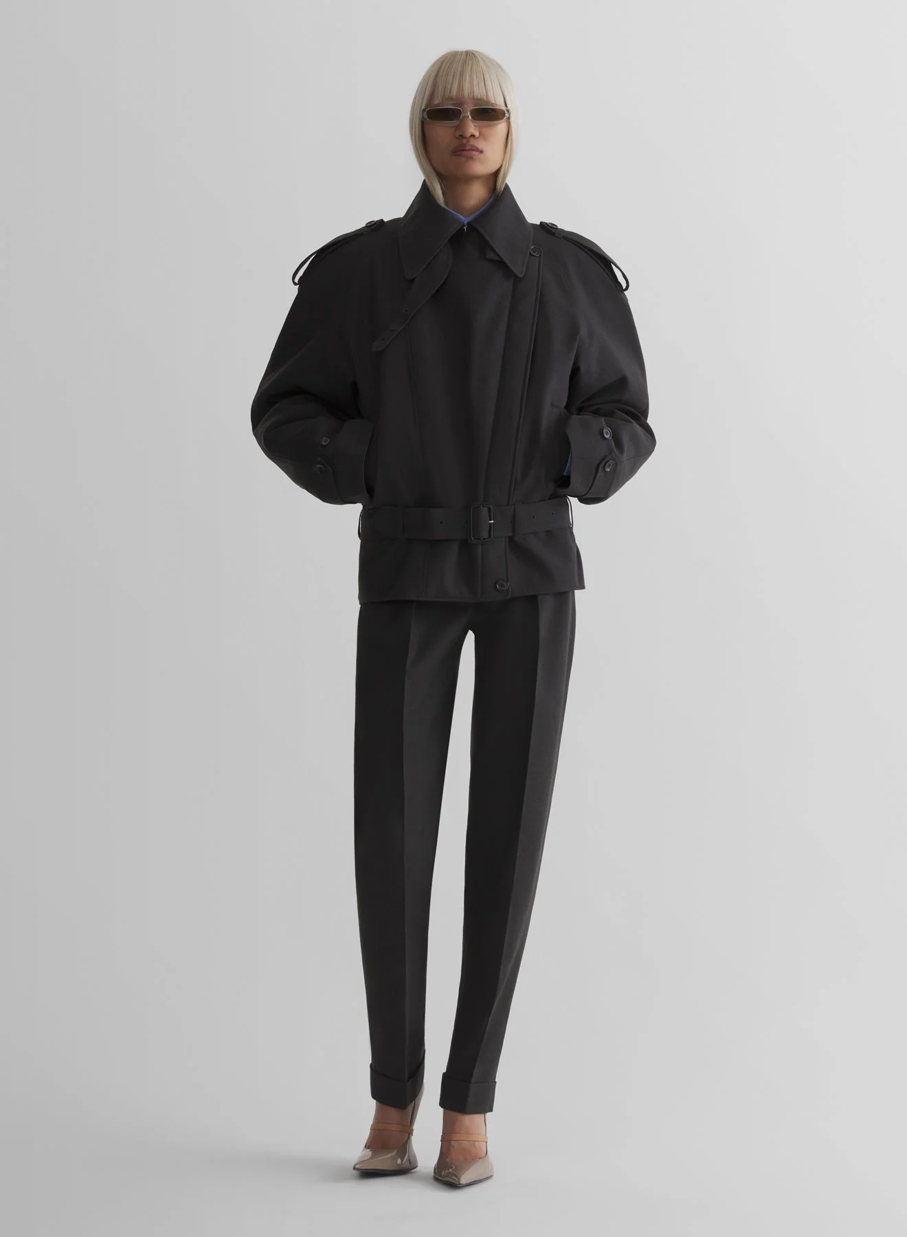 anthracite round jacket - 1