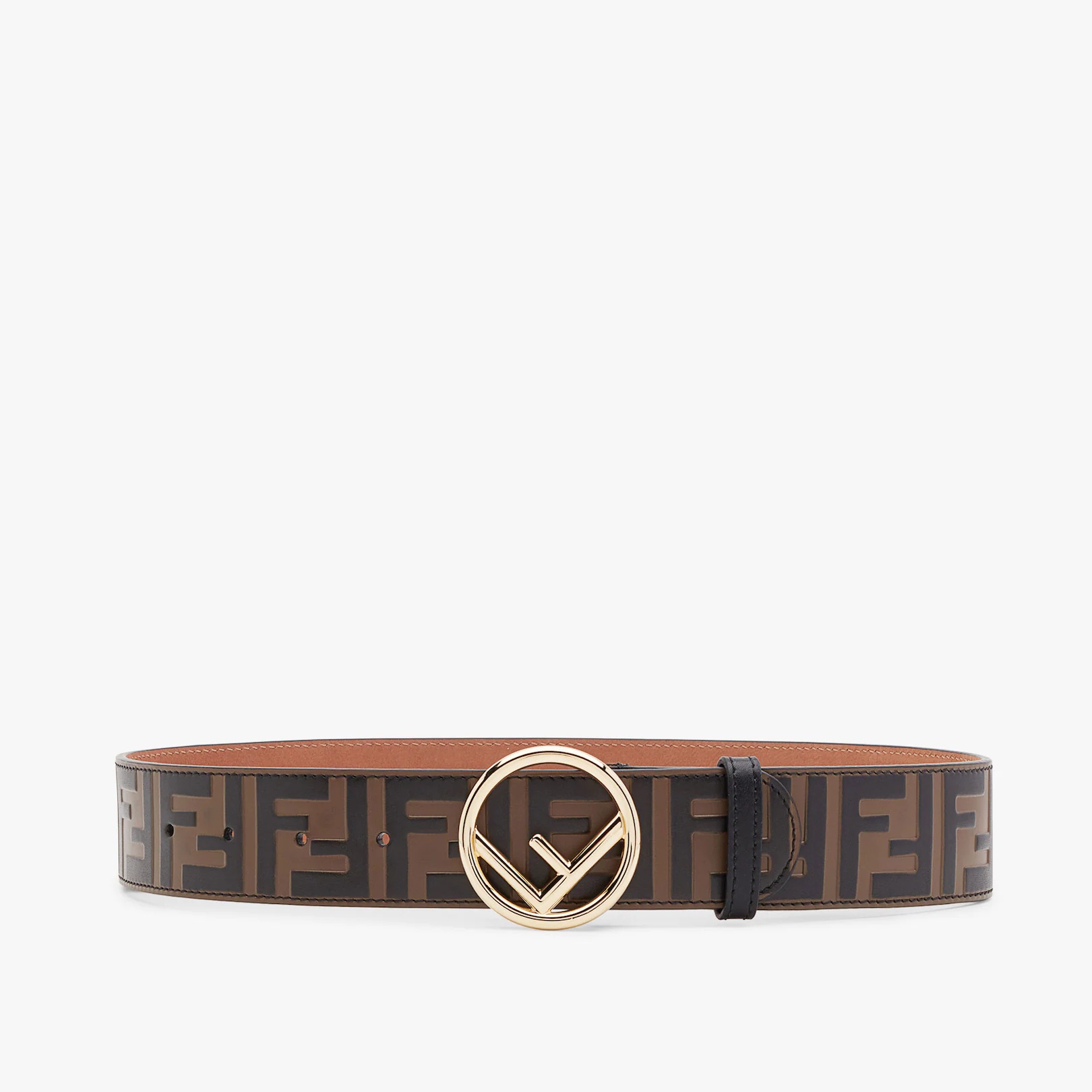 Brown leather belt - 1