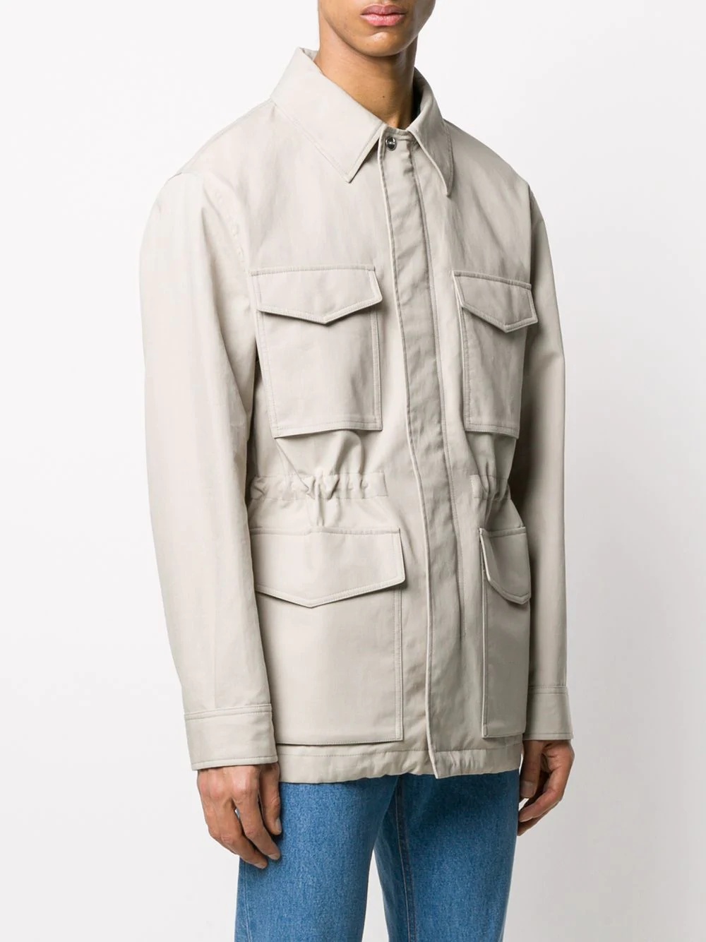 patch pockets bonded parka - 3