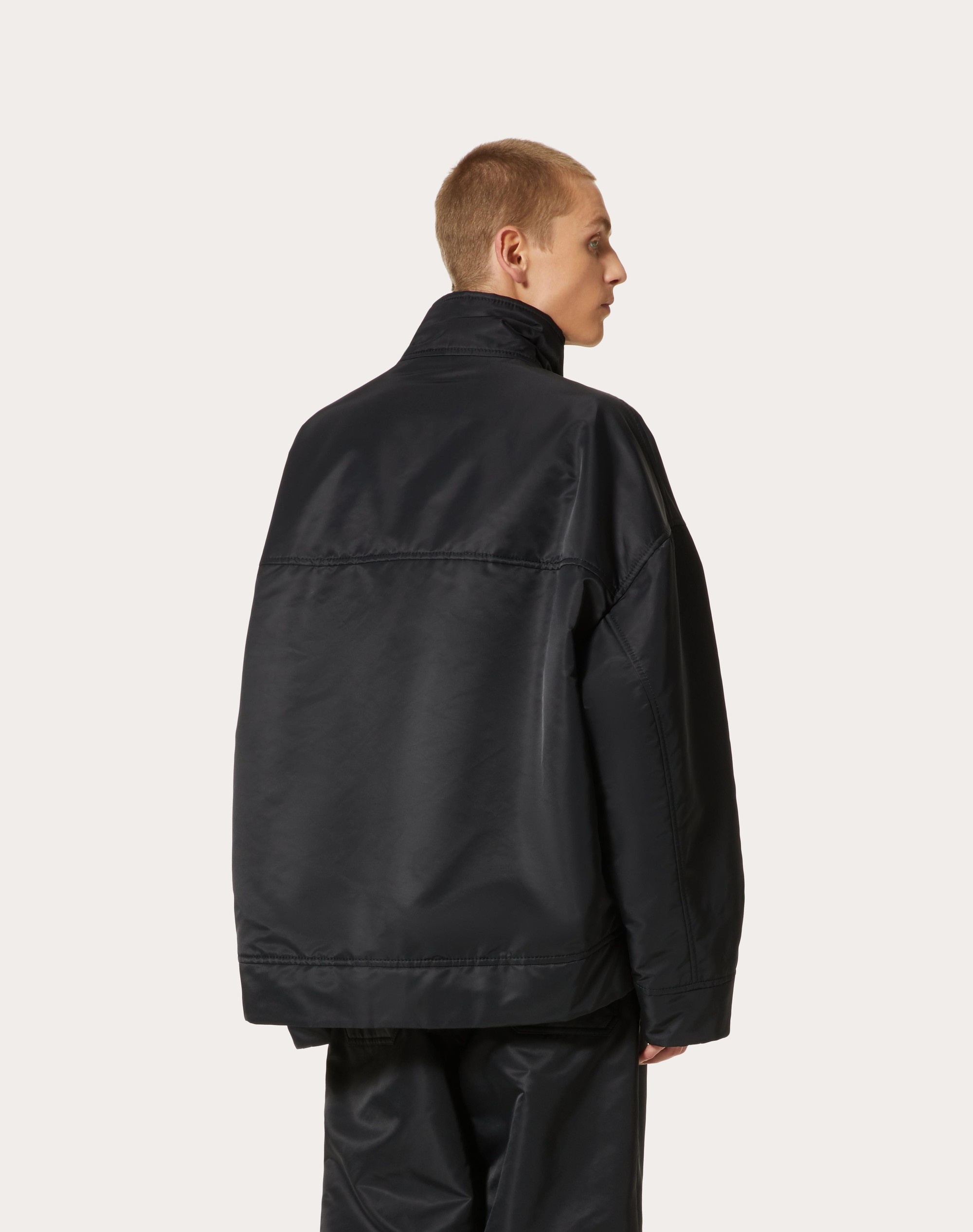 NYLON JACKET WITH STUD DETAIL - 4