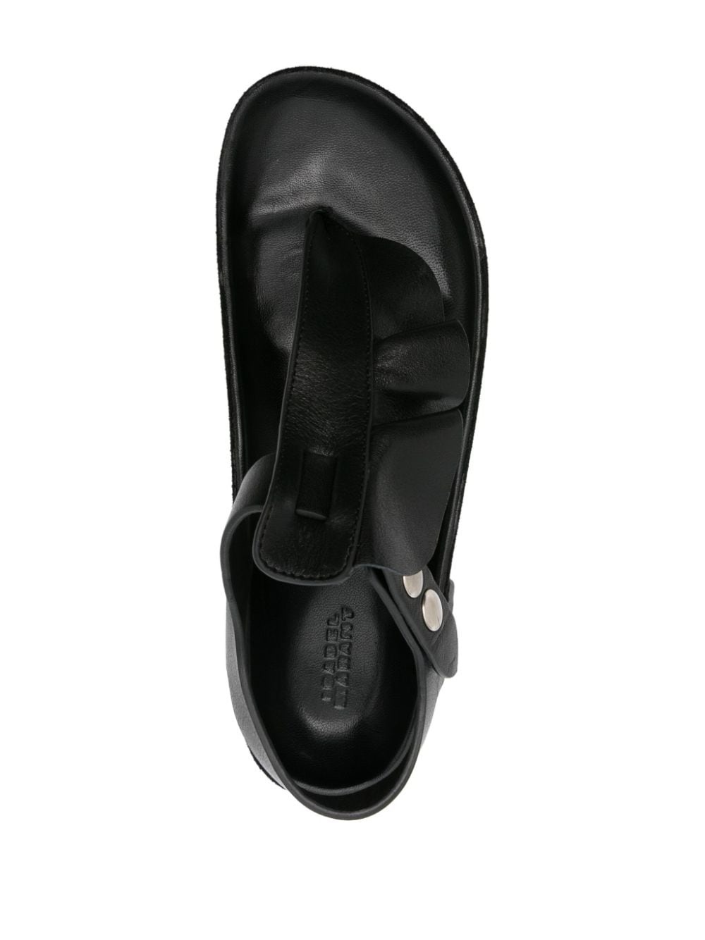 Isela ruffle-trim leather sandals - 4