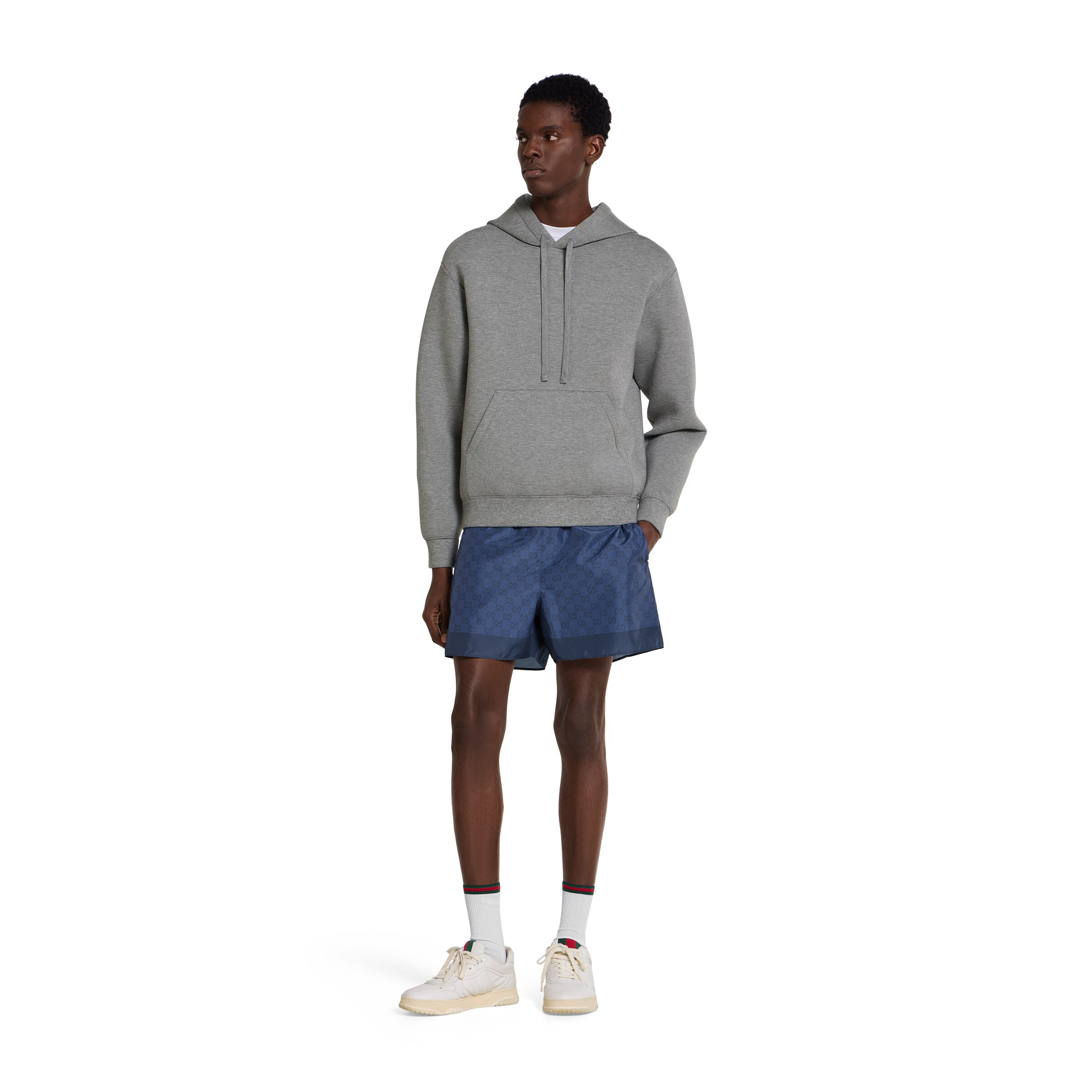 Printed technical poplin swim shorts - 2