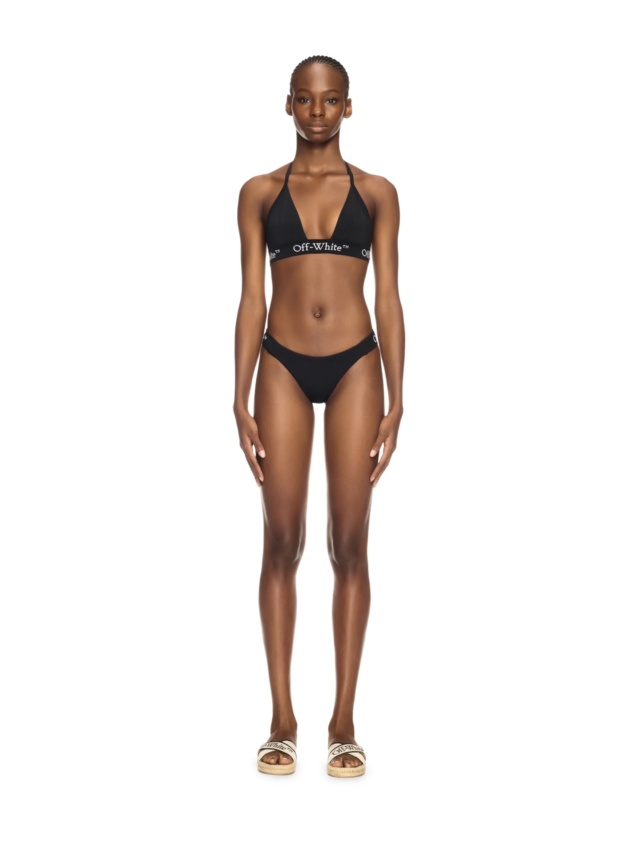Black Logo Band Bikini - 2