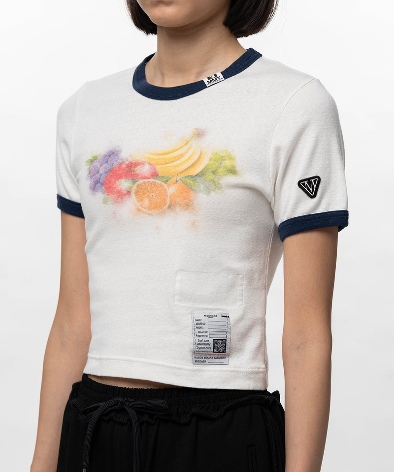 Fruit Printed Ringer Mini T-shirt 7