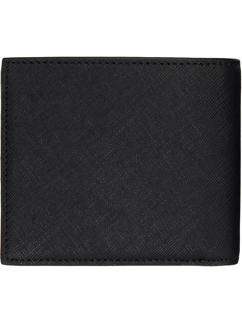 Vivienne Westwood Black Saffiano Leather Billfold Wallet outlook