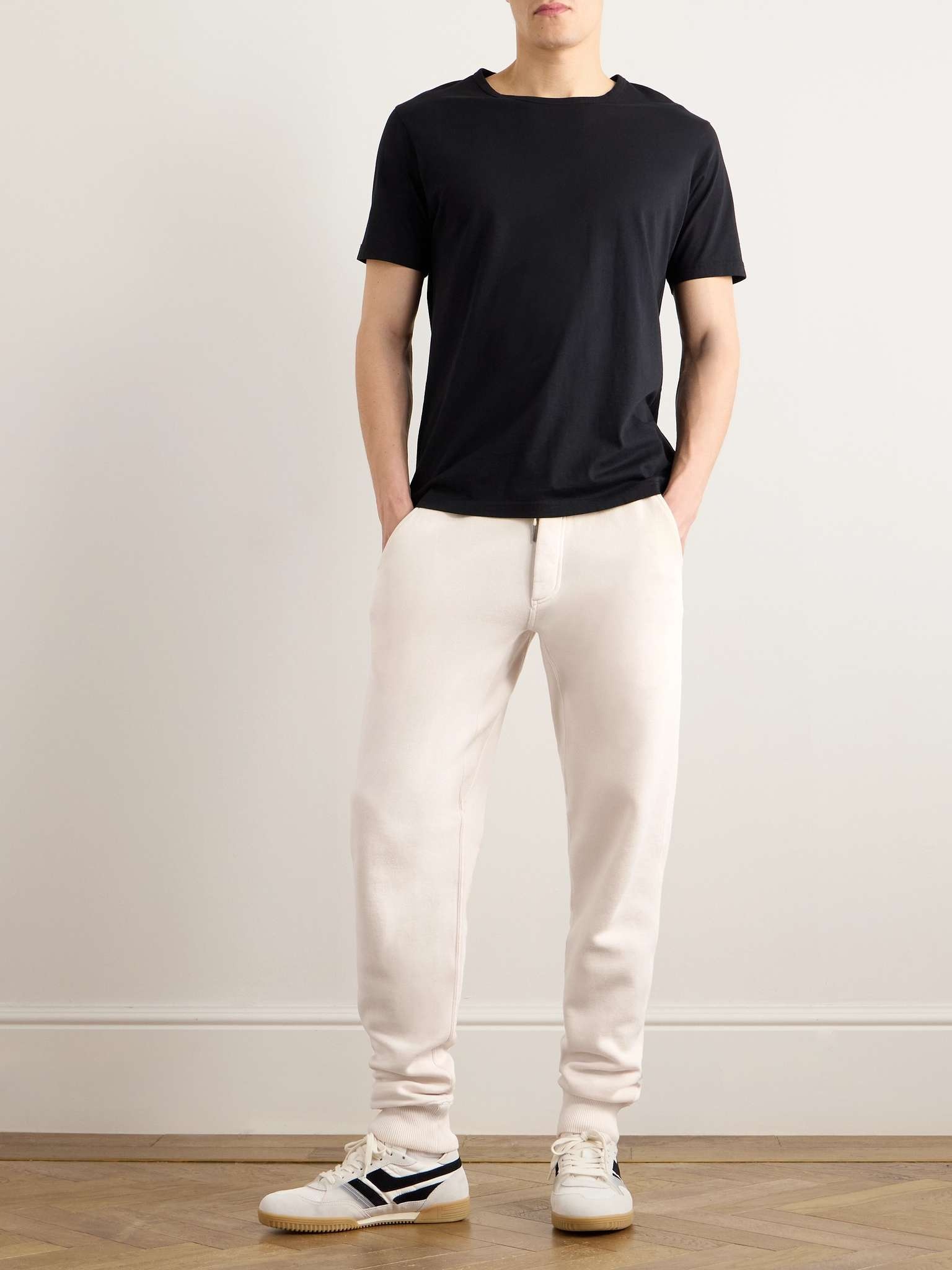 Tapered Garment-Dyed Cotton-Jersey Sweatpants - 2